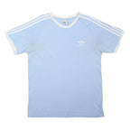 ADIDAS ORIGINALS Mens Blue & White Graphic T-Shirt XL Short Sleeve Crew Neck