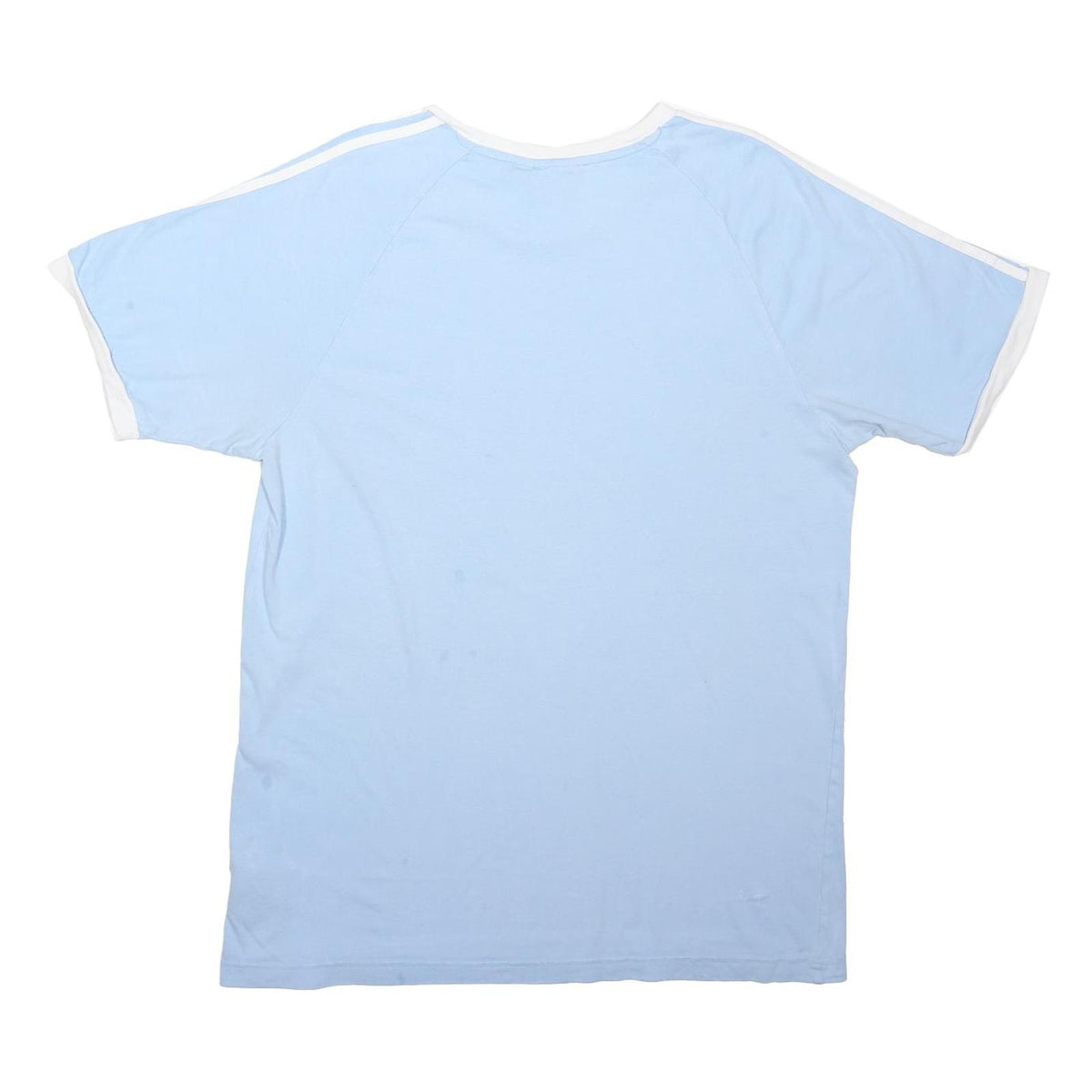 ADIDAS ORIGINALS Mens Blue & White Graphic T-Shirt XL Short Sleeve Crew Neck