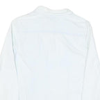 TOMMY HILFIGER Womens White Plain Shirt S Button Front Cotton Blend Stylish