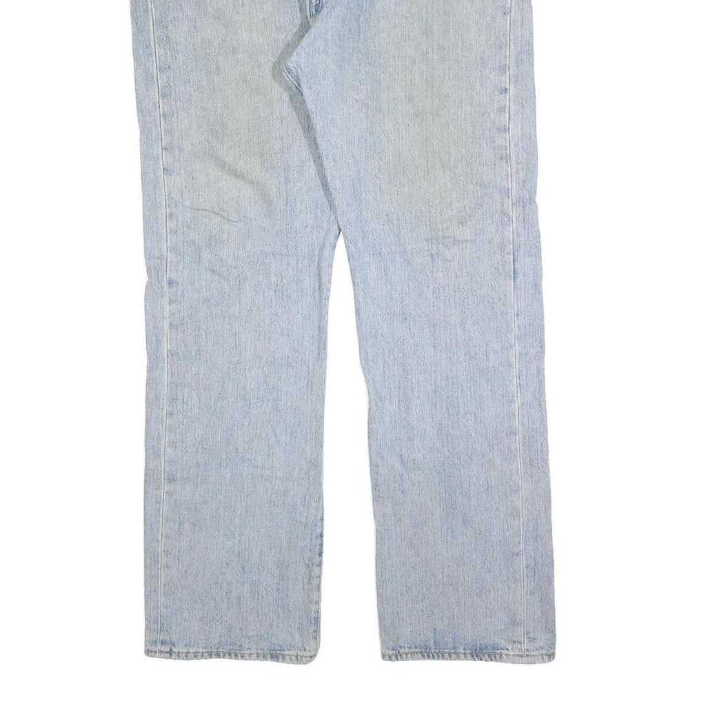 LEVI'S 501 Mens Jeans Blue Regular Straight Denim Light W38 L32 Classic Button