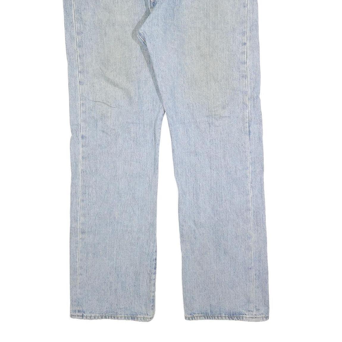 LEVI'S 501 Mens Jeans Blue Regular Straight Denim Light W38 L32 Classic Button