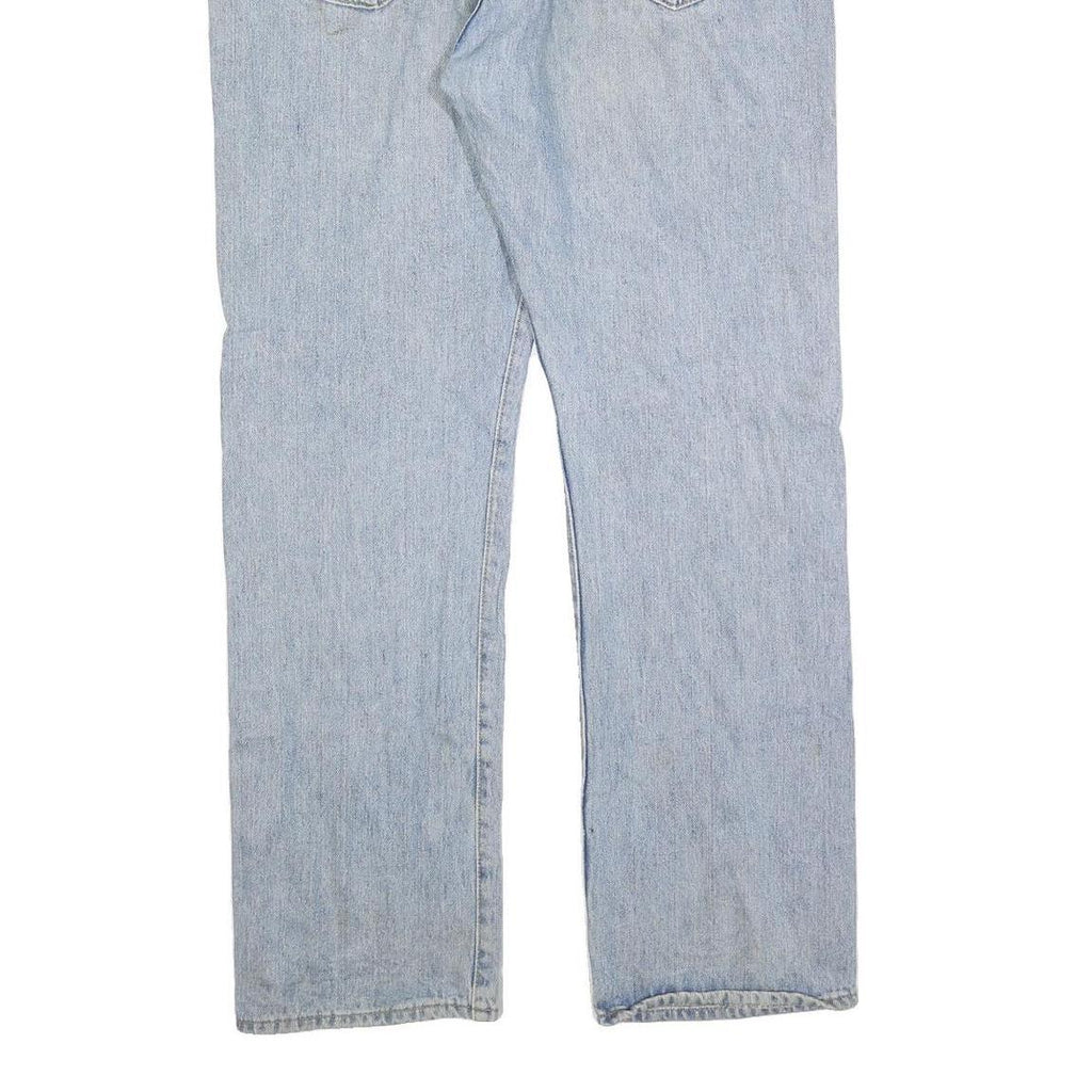 LEVI'S 501 Mens Jeans Blue Regular Straight Denim Light W38 L32 Classic Button