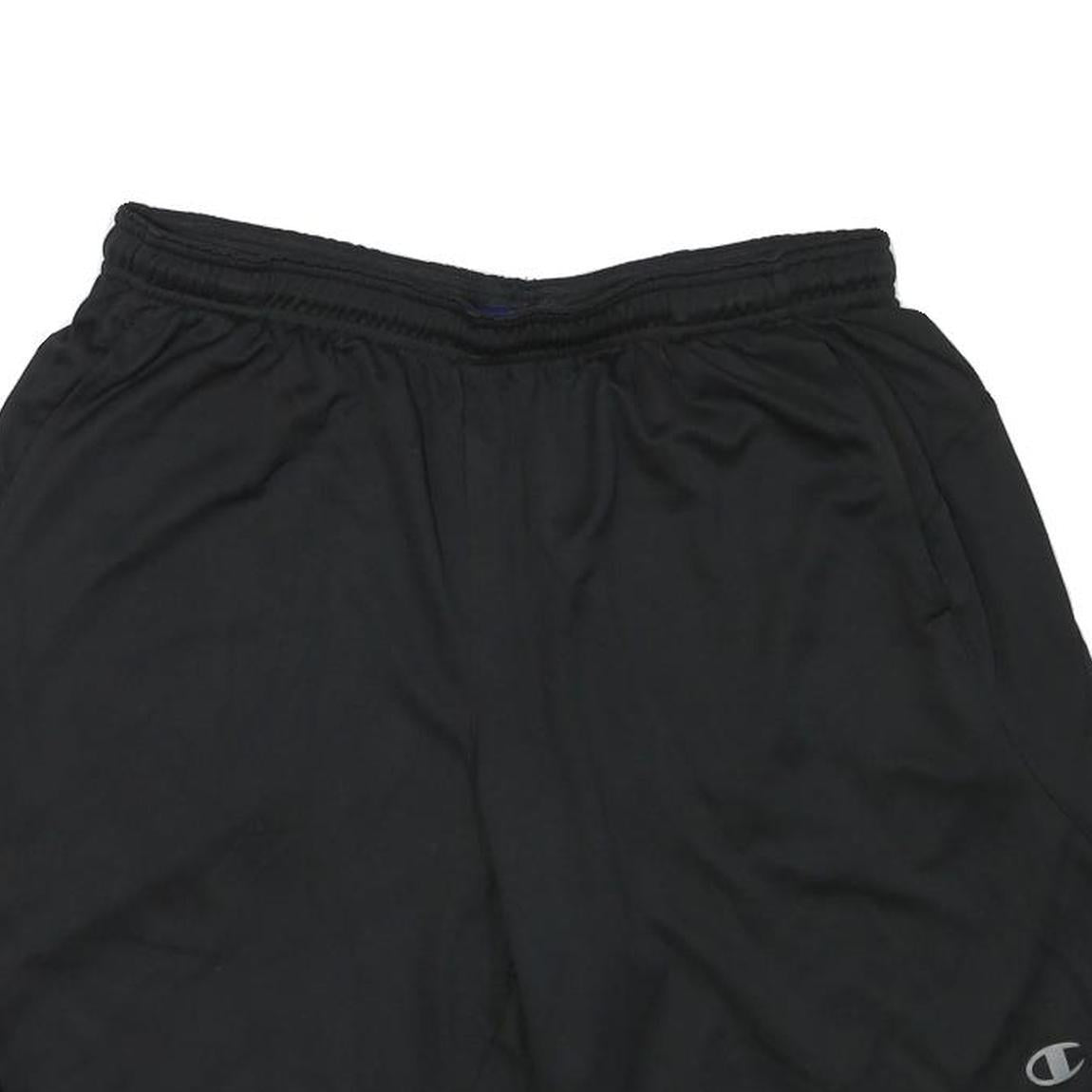 CHAMPION Mens Black Sports Shorts XL W30 Polyester Blend Casual Activewear