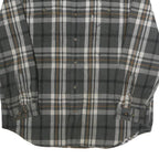 CARHARTT Mens Grey & Brown Check Shirt XL Long Sleeve Cotton Workwear Casual