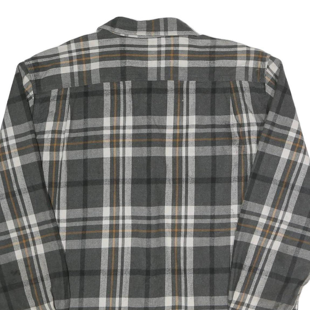 CARHARTT Mens Grey & Brown Check Shirt XL Long Sleeve Cotton Workwear Casual