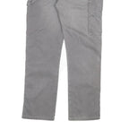 DICKIES Mens Regular Fit Grey Denim Jeans W36 L34 Zip Cotton Blend Workwear