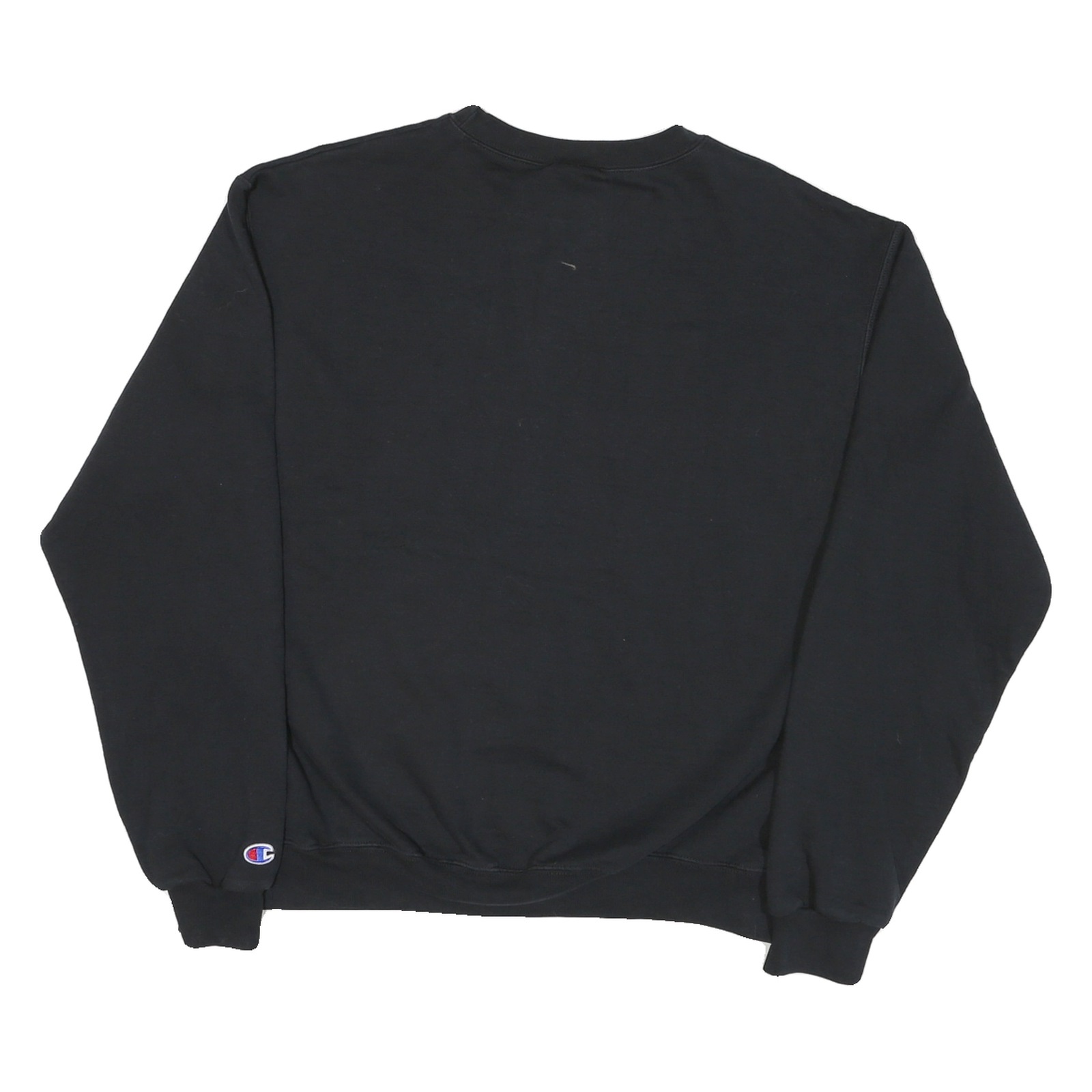CHAMPION Mens Black Cotton Blend Sac State Crew Neck M Sweatshirt Casual