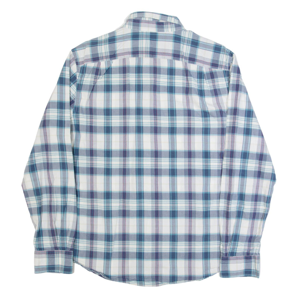 NAUTICA Mens Shirt Blue Check Long Sleeve L