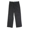 DICKIES Mens Polyester Blend Black Classic Straight Trousers W32 L30 Workwear