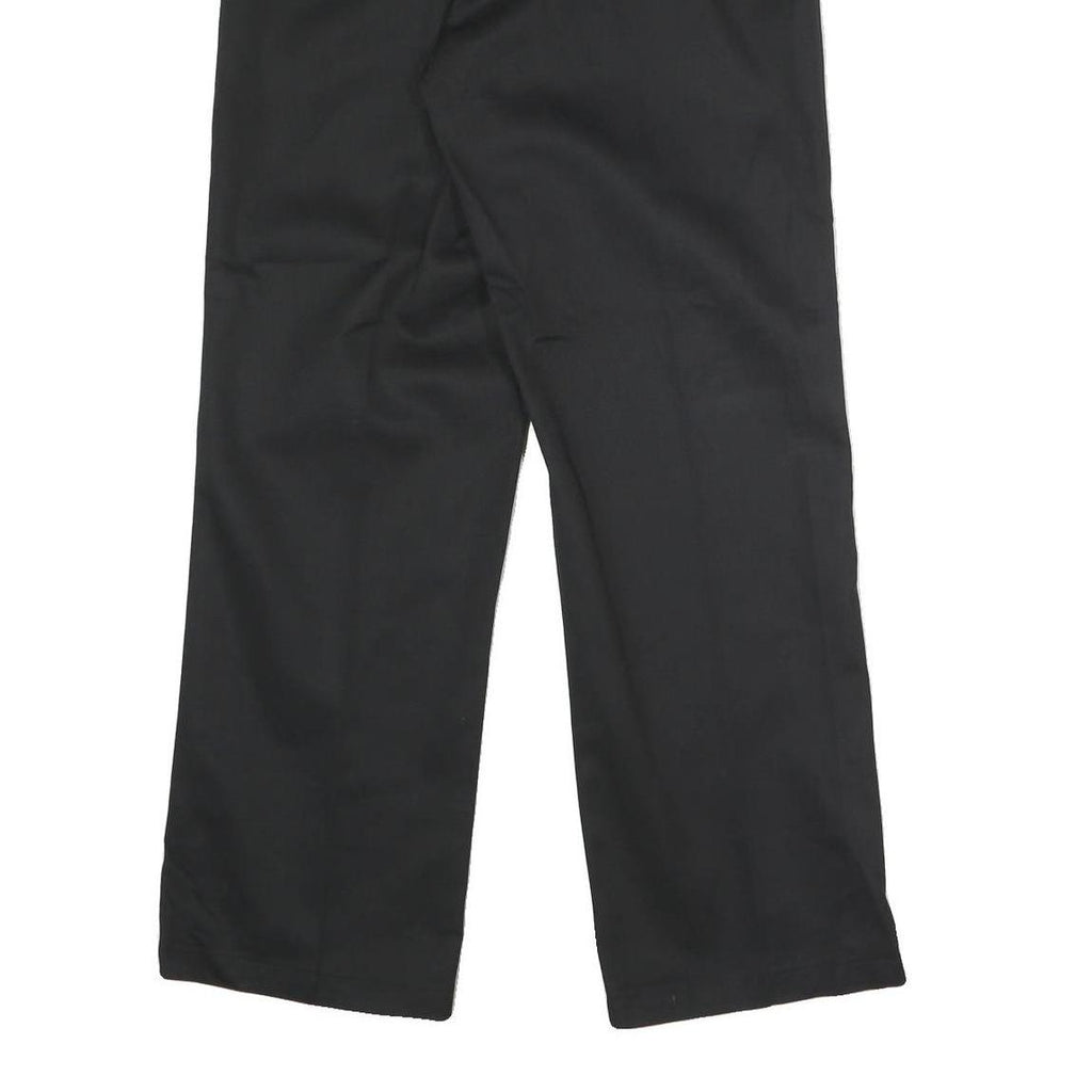 DICKIES Mens Polyester Blend Black Classic Straight Trousers W32 L30 Workwear