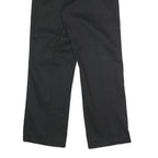 DICKIES Mens Polyester Blend Black Classic Straight Trousers W32 L30 Workwear