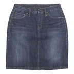 JAG JEANS Womens Blue Denim Mini Cotton Blend Pencil Skirt Size S Stylish Casual