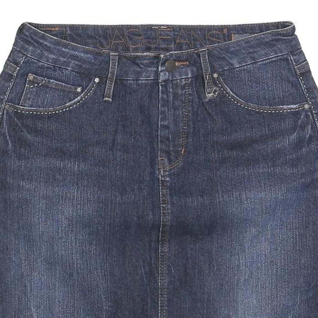 JAG JEANS Womens Blue Denim Mini Cotton Blend Pencil Skirt Size S Stylish Casual