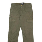 DICKIES Mens Cotton Khaki Cargo Slim Trousers W30 L29 Casual Workwear Pocket