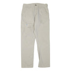 CARHARTT Mens Cotton Blend Beige Regular Fit Straight Trousers W32 L32 Workwear