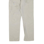 CARHARTT Mens Cotton Blend Beige Regular Fit Straight Trousers W32 L32 Workwear