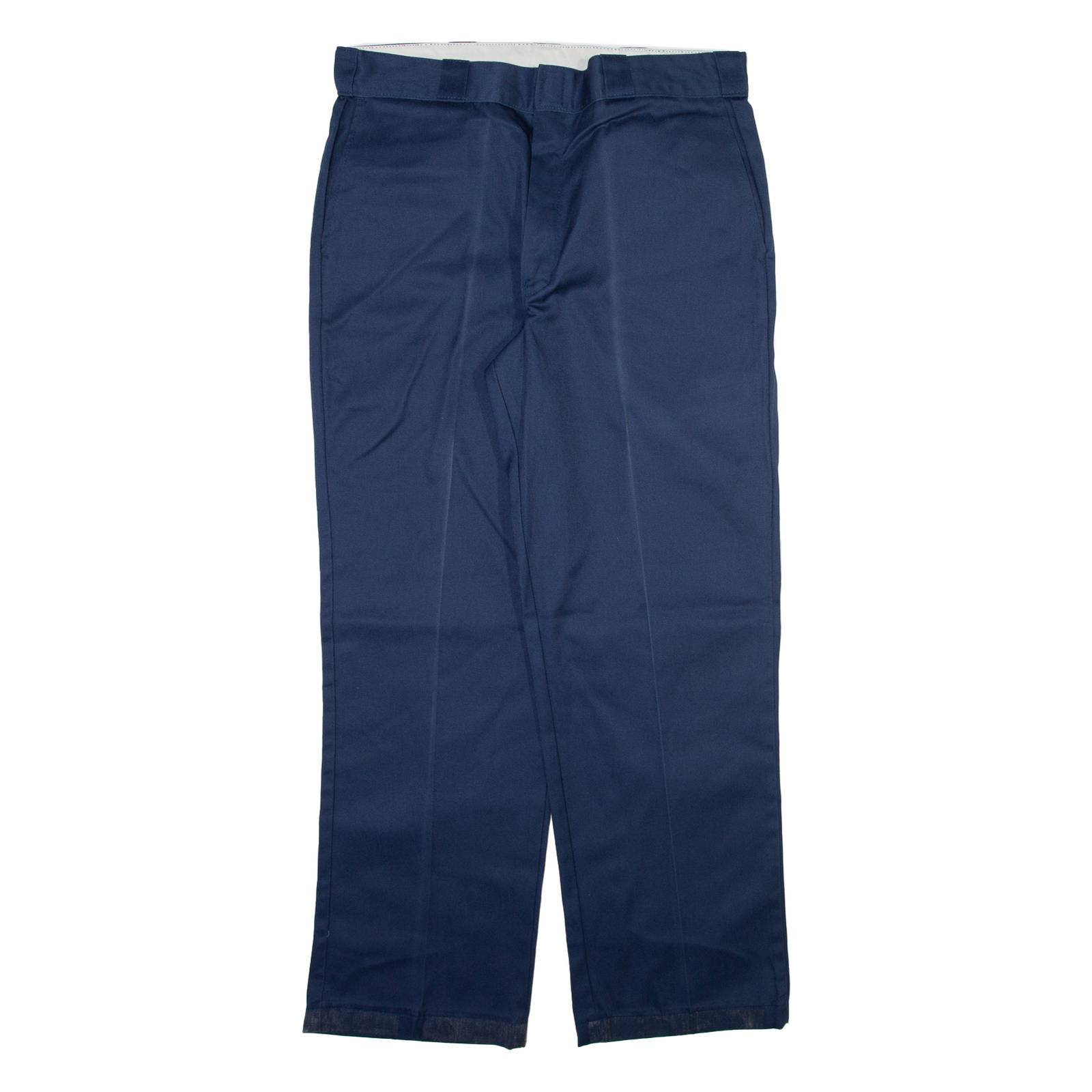 DICKIES Mens Trousers Blue Regular Straight W36 L30