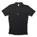 DECATHLON Mens Black Modern T-Shirt M Short Sleeve Quarter Zip
