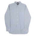 TOMMY HILFIGER Mens Blue & Yellow Stripe Shirt M Classic Button-Down Cotton