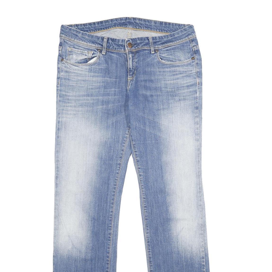 CARHARTT WIP Womens Jeans Light Blue Relaxed Straight Denim W33 L32 Casual Wear