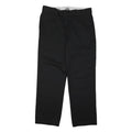 DICKIES Mens Polyester Blend Black Regular Fit Straight Trousers W38 L31 Casual