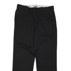 DICKIES Mens Polyester Blend Black Regular Fit Straight Trousers W38 L31 Casual
