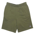 CHAMPION Mens Shorts Green Casual Plain S W28 Cotton Blend Elastic Waist