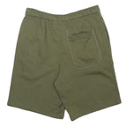 CHAMPION Mens Shorts Green Casual Plain S W28 Cotton Blend Elastic Waist