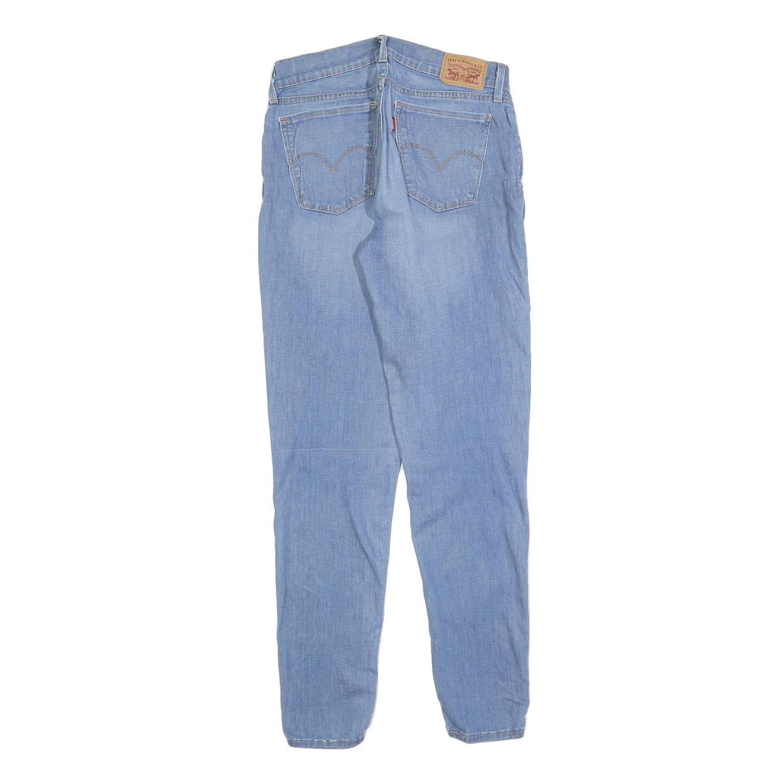 LEVI'S Womens 710 Slim Fit Skinny Jeans Denim Light Blue W26 L30 Stretch Cotton
