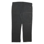 DICKIES Mens Black Regular Fit Straight Cotton Blend Jeans W40 L30 Workwear Zip