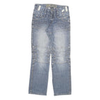 DGNS DENIM Mens Jeans Blue Regular Straight Denim Light W28 L30 Cotton Blend