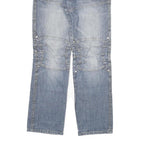 DGNS DENIM Mens Jeans Blue Regular Straight Denim Light W28 L30 Cotton Blend