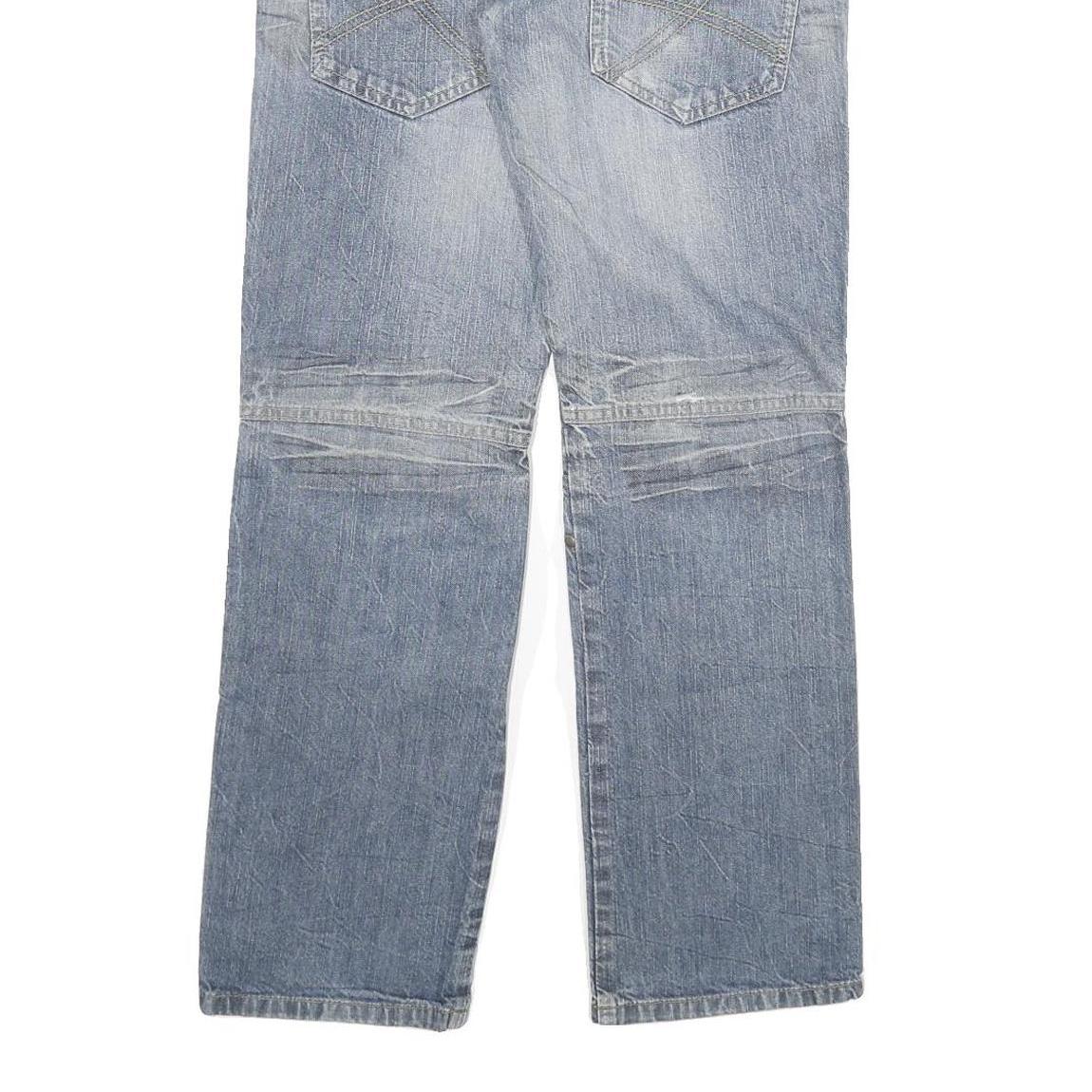 DGNS DENIM Mens Jeans Blue Regular Straight Denim Light W28 L30 Cotton Blend