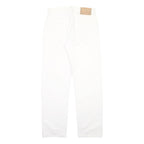 DIESEL Mens Cotton Blend White Regular Button Trousers W32 L32 Stylish