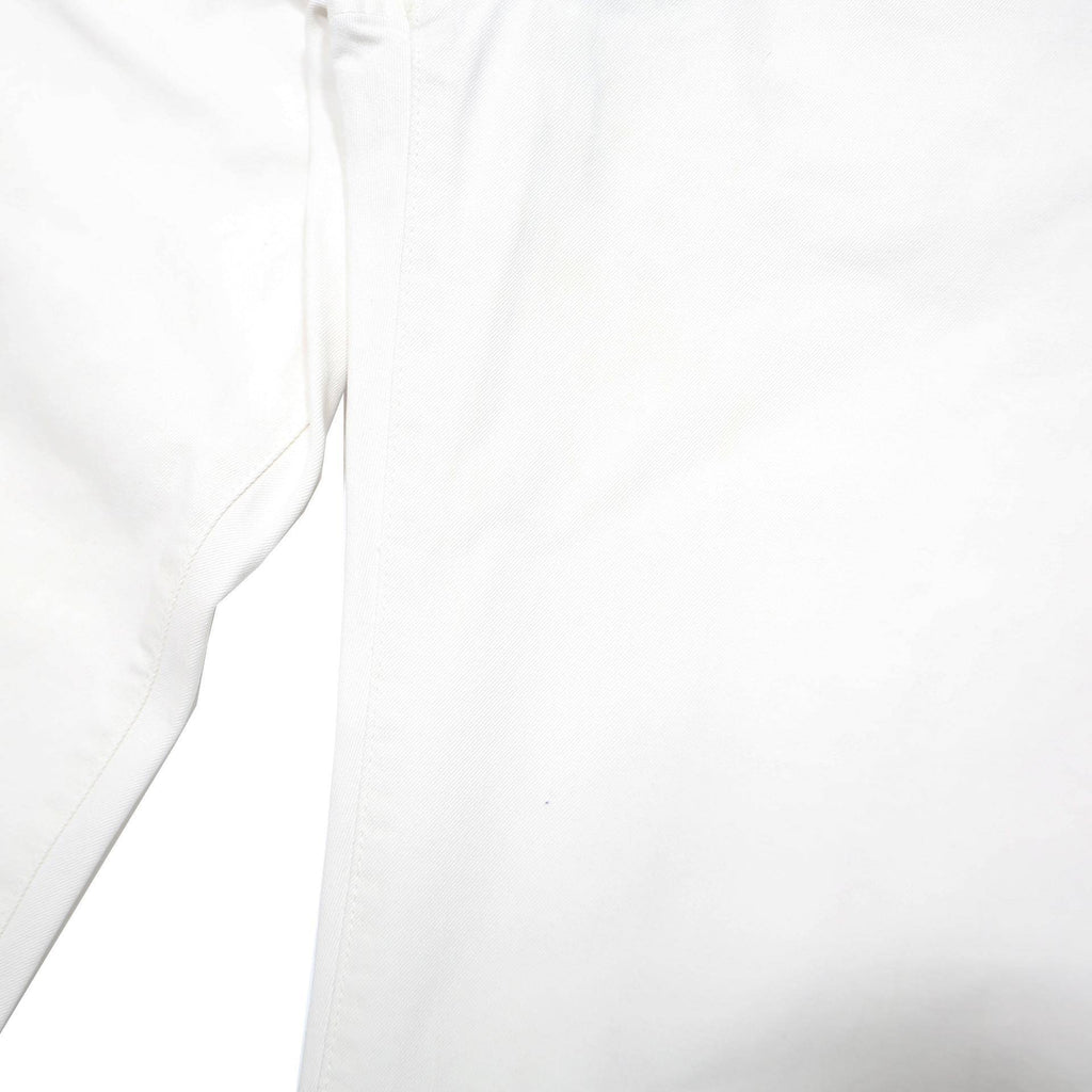 DIESEL Mens Cotton Blend White Regular Button Trousers W32 L32 Stylish