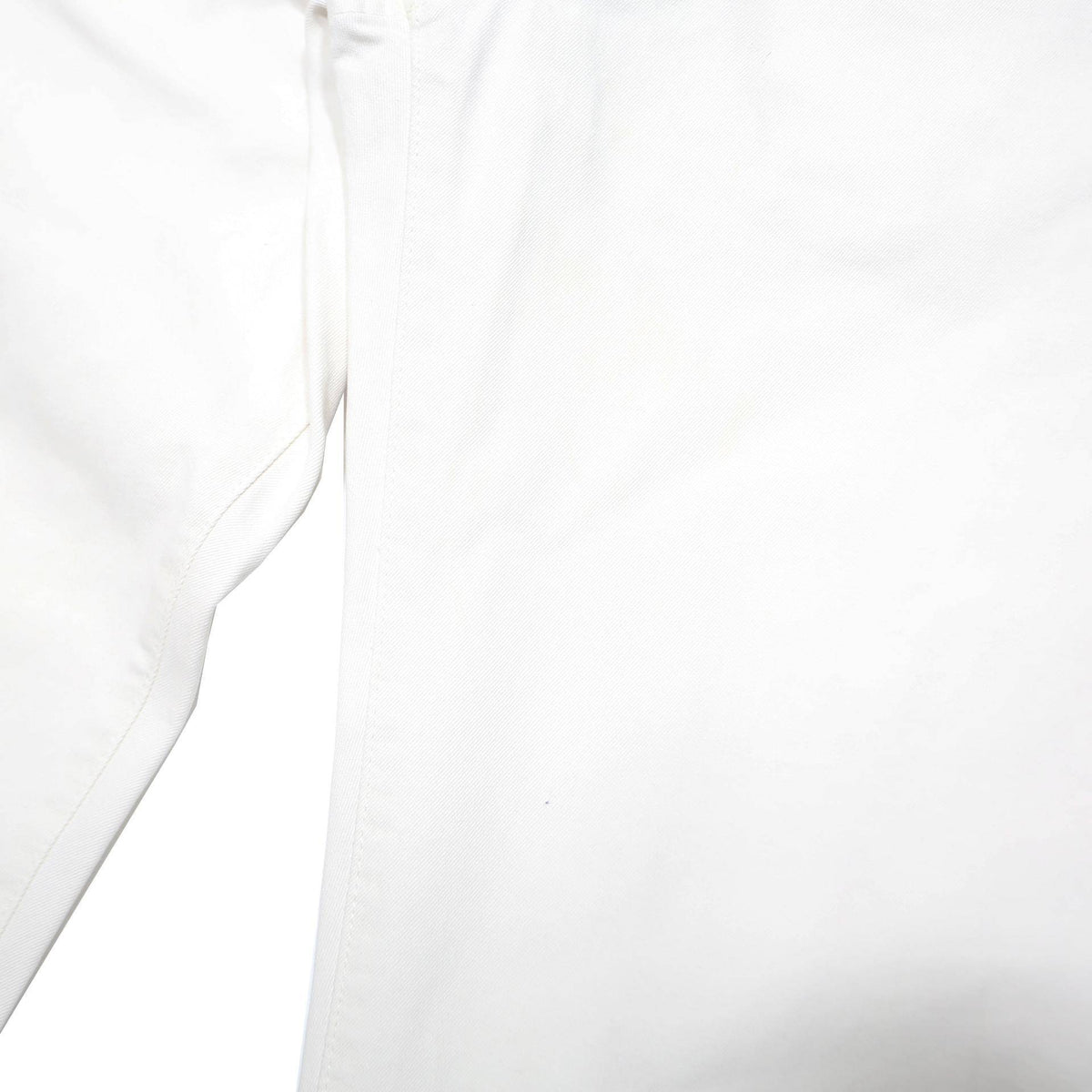 DIESEL Mens Cotton Blend White Regular Button Trousers W32 L32 Stylish