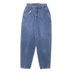 LEE Womens Relaxed Jeans Blue Denim Raw W25 L30 Comfortable Retro Style