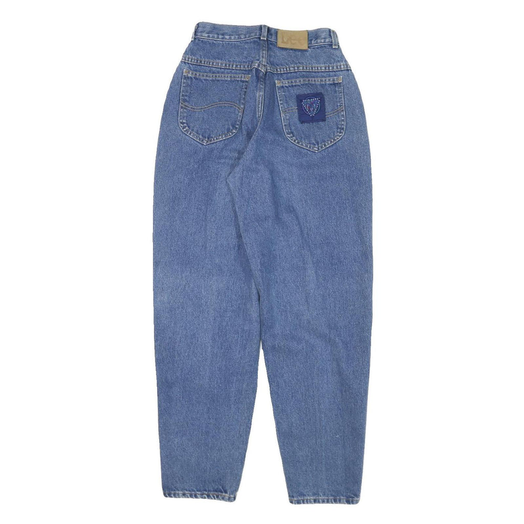 LEE Womens Relaxed Jeans Blue Denim Raw W25 L30 Comfortable Retro Style