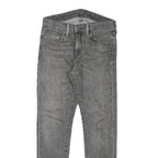LEVI'S Mens Slim Grey Denim Cotton Blend Jeans W28 L28 Zip Classic Fit