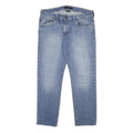 CALVIN KLEIN JEANS Mens Slim Blue Denim Medium W36 L28 Zip Closure Casual