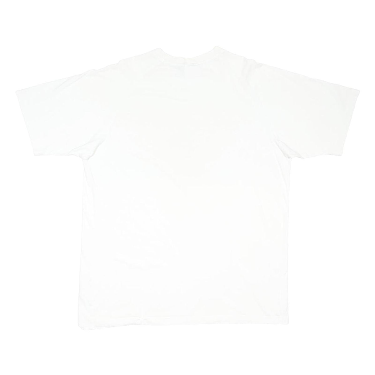 ADIDAS Mens White XL Cotton Blend Crew Neck Short Sleeve T-Shirt Logo Print