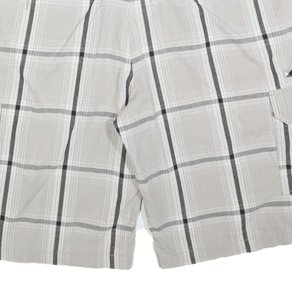 DICKIES Mens Shorts White & Grey Large XL W40 Cotton Blend Classic Fit Cargo
