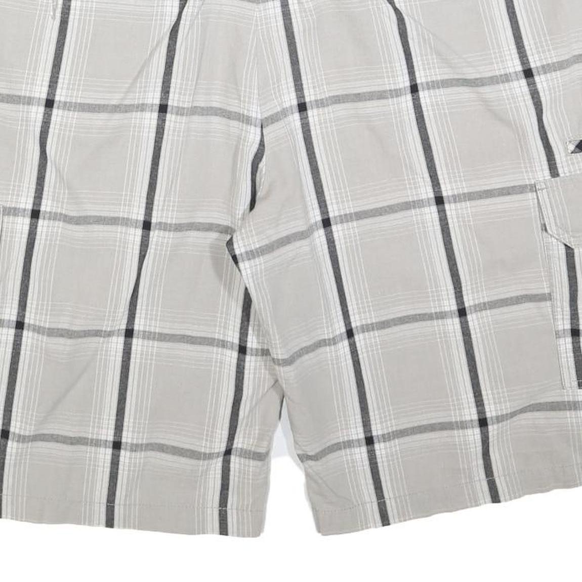 DICKIES Mens Shorts White & Grey Large XL W40 Cotton Blend Classic Fit Cargo