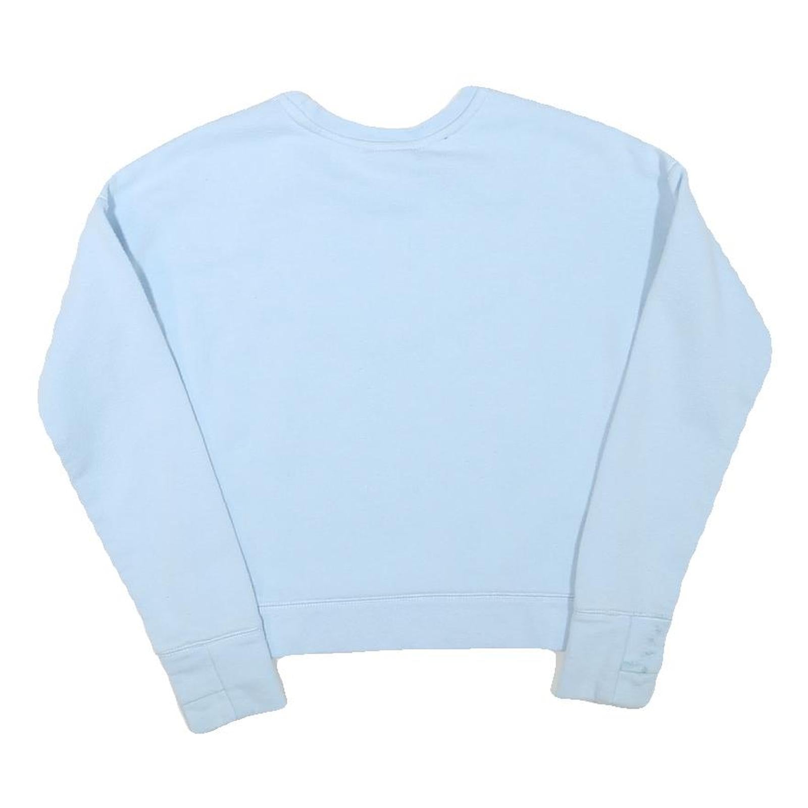 UMBRO Womens Blue Crew Neck XXS Sweatshirt Cotton Blend Zip Detail Casual