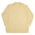 MARSUM Mens Plain Shirt Brown Long Sleeve L