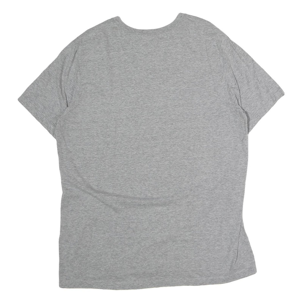 NIKE Mens Grey Just Do It Graphic T-Shirt L Short Sleeve Crew Neck Cotton Casual