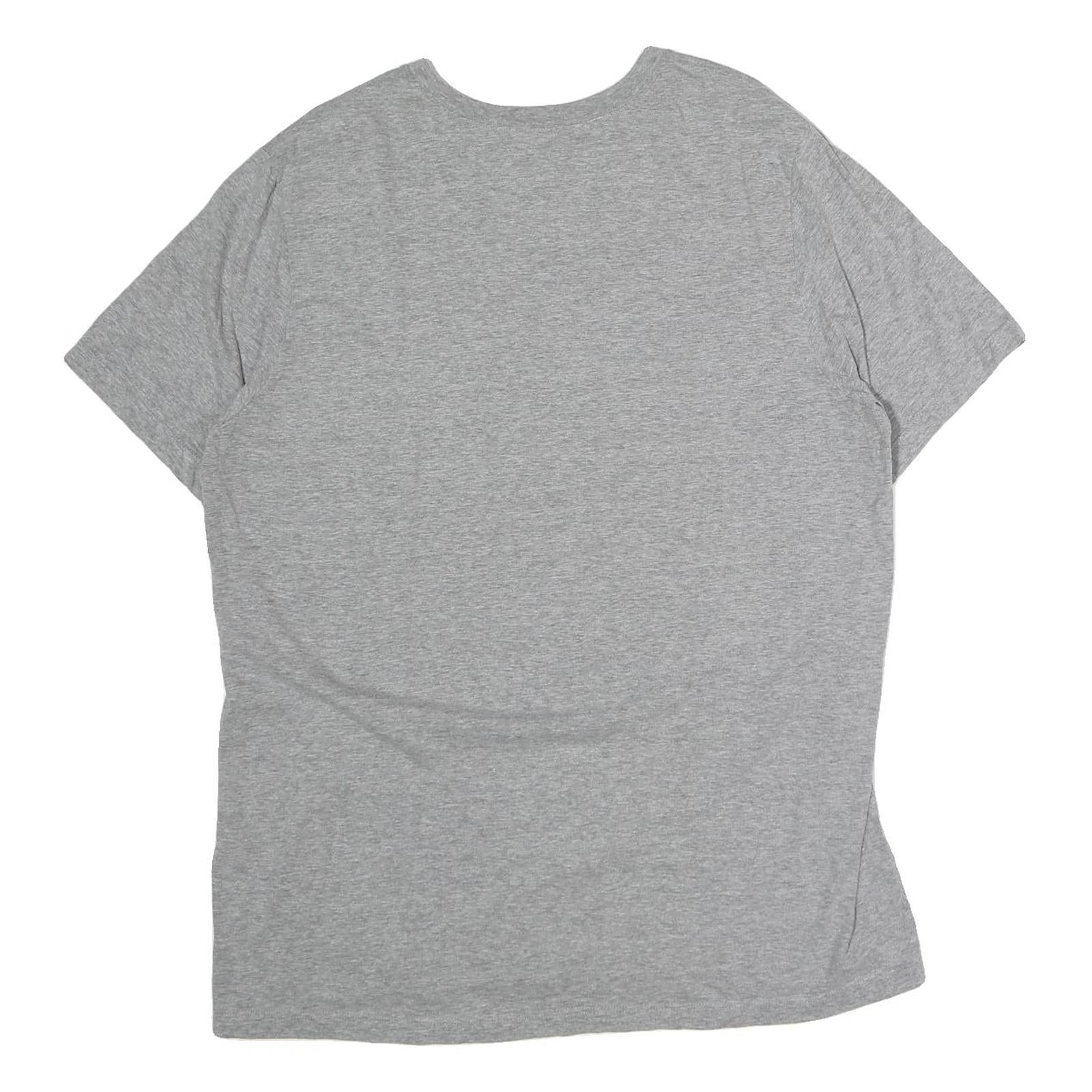 NIKE Mens Grey Just Do It Graphic T-Shirt L Short Sleeve Crew Neck Cotton Casual