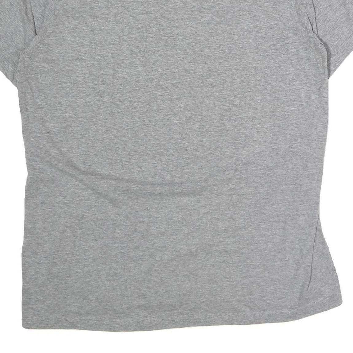 NIKE Mens Grey Just Do It Graphic T-Shirt L Short Sleeve Crew Neck Cotton Casual