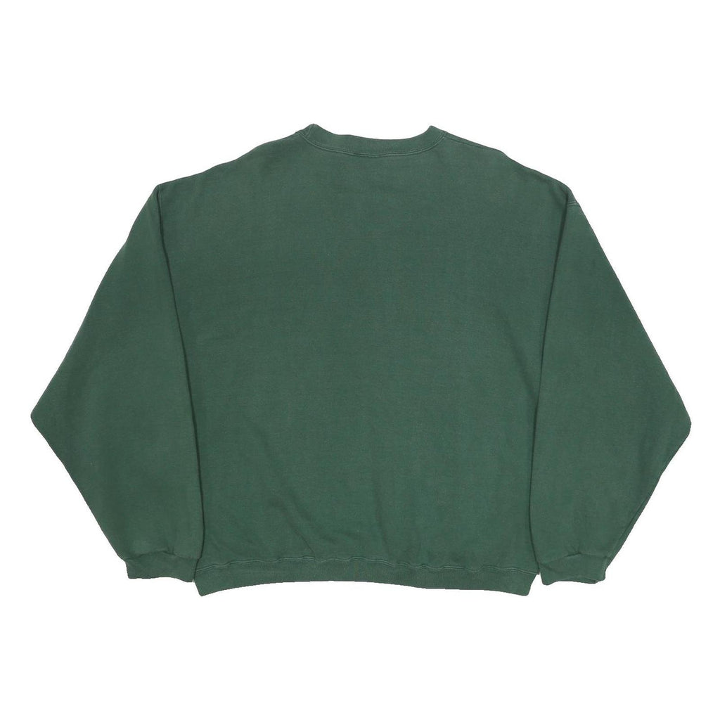 HARD ROCK CAFE Womens Green Key West Embroidered Crew Neck L Pullover Sweatshirt