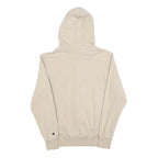 CHAMPION Mens Beige Hoodie S Cotton Blend Pullover Classic Logo